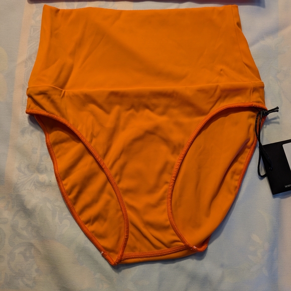 Orange Two-Piece Swimsuit Set - Picture 3 of 7